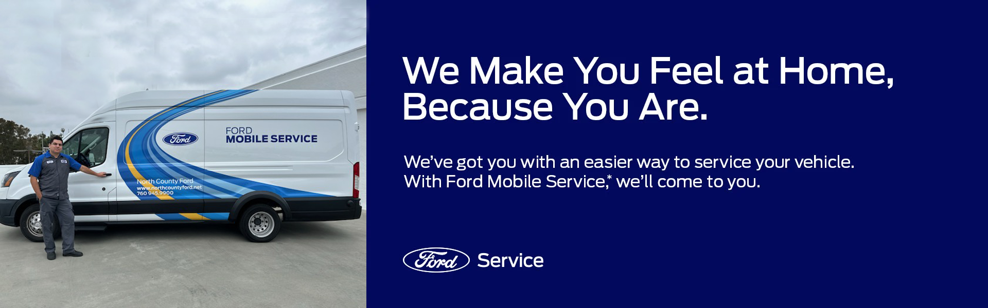 Try North County Ford's Mobile Mechanic Service today!