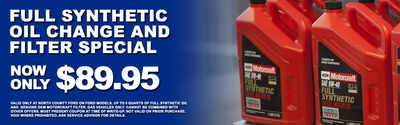 $89.95 Full Synthetic Oil Change and Filter Special