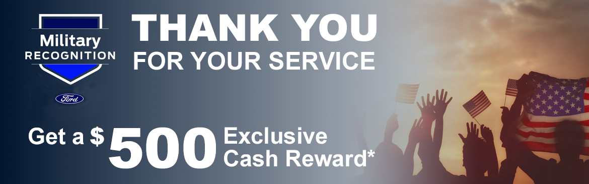 Military Recognition - Get a $500 Exclusive Cash Reward