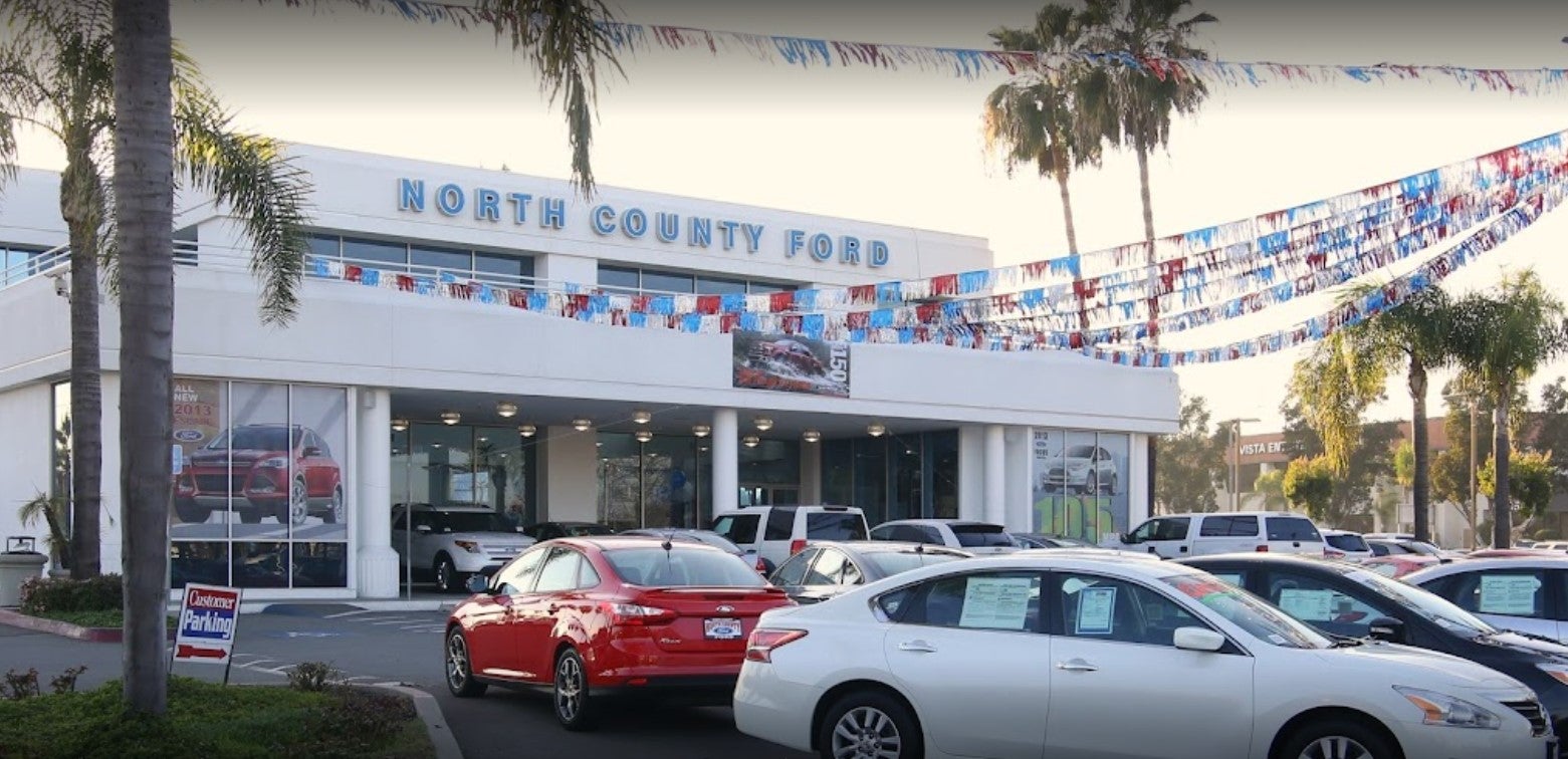 Front of North County Ford in Vista, CA